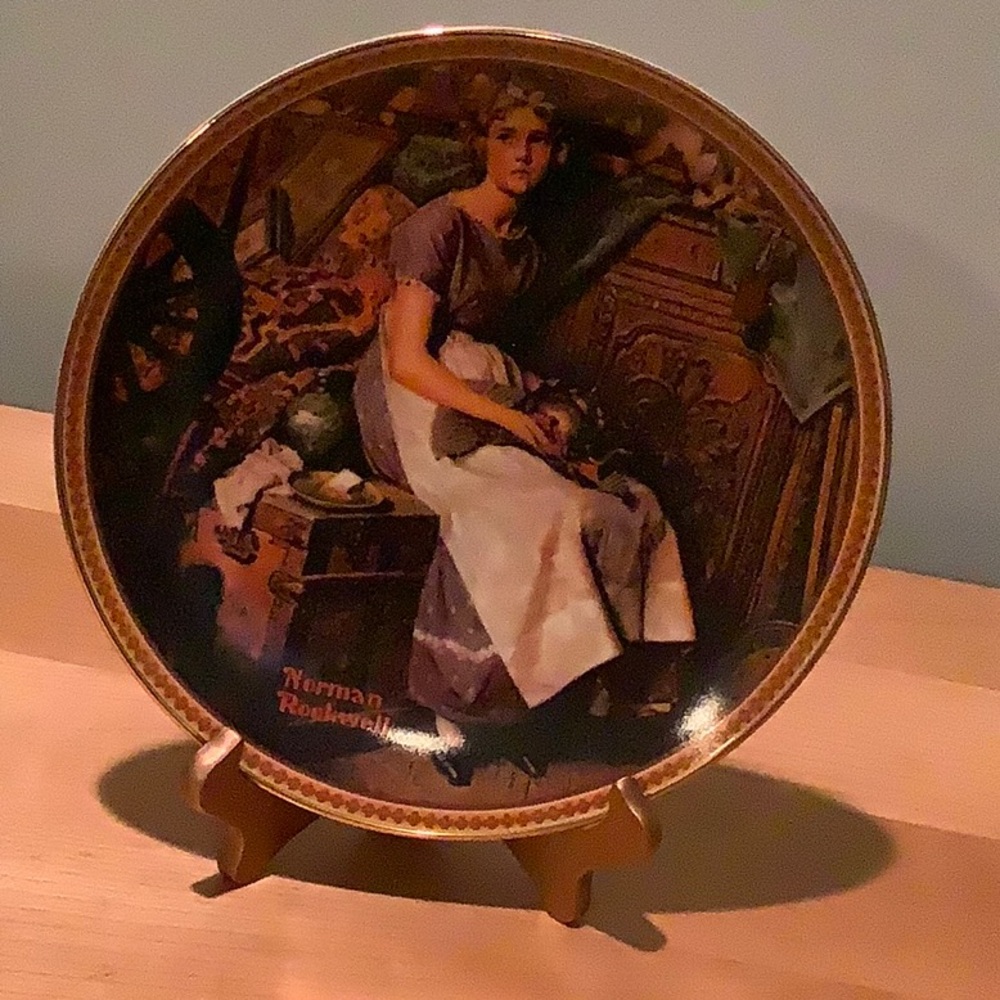 Norman Rockwell’s plate